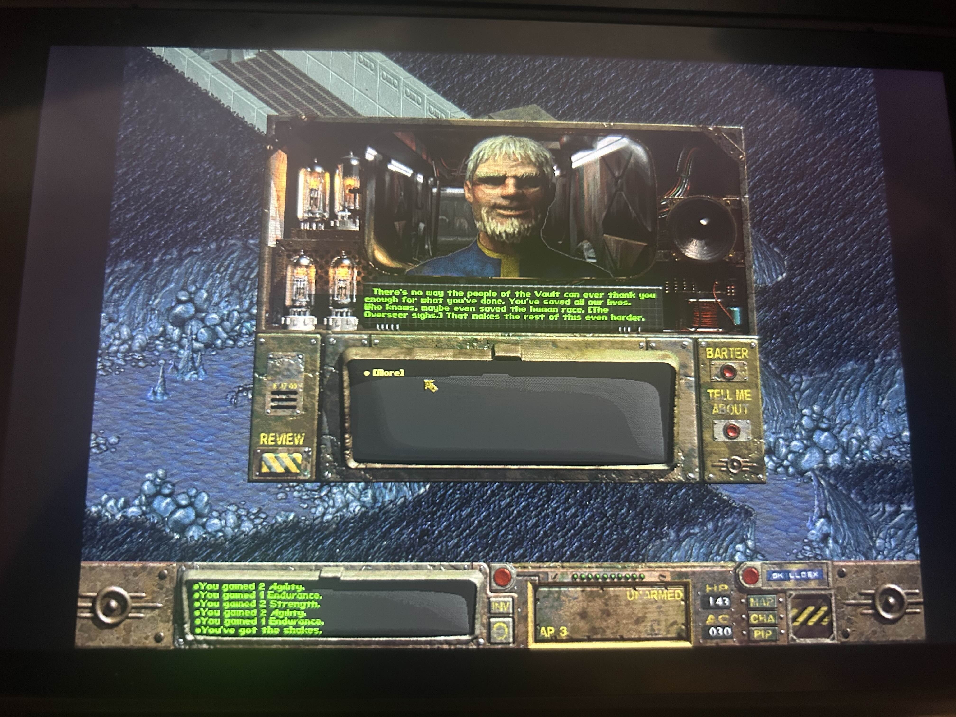 Fallout 1 win screen.